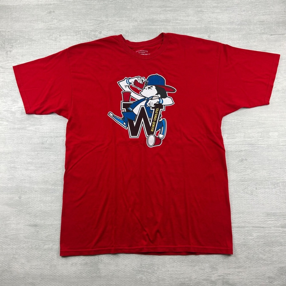 Vintage Y2K Ecko Unltd Frat Boy Shirt Size XL Red Cartoon Skater